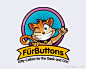标志说明：FurButtons卡通形象标志设计欣赏。——LogoQuan