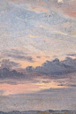 sollertias:  A Cloud Study, Sunset by John Constable, c. 1821 (detail)