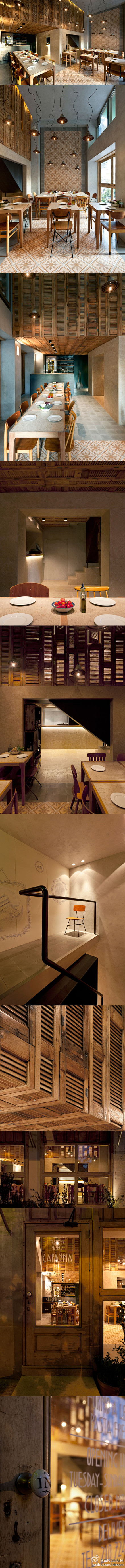 室内设计师网：茅舍餐厅。一种现代与传统的...