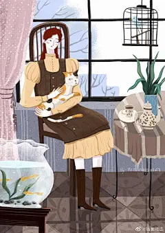 生活琐碎日常。
关于爱，生活，悲观与欢乐……
以插画的形式记录并结合有趣的脑洞
表达出一些画里的内容
投稿画师@与鱼-YUYU 
#画里的故事# ​​​​