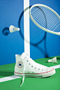 Tennis Court - Still life Editorial : Sneakers still life editorial