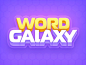 Word Galaxy Logo 科幻词 wordsearch 益智游戏字母排版错字标识标志空间
