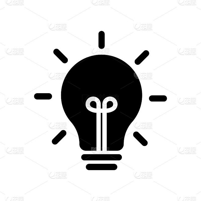 创意灯泡图标矢量