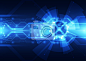 vector digital technology concept, abstract background_Yestone邑石网_高品质的版权图片及商业正版图片素材提供商