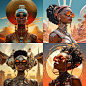 Afrofuturism Midjourney style | Andrei Kovalev's Midlibrary