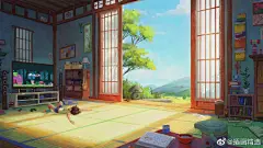 来自俄罗斯插画家Andrey Osadchikh的一组安静平和的插画作品，他的这组作品充满着童趣，且极具故事性。#以梦为马# #焕新吧生活# 画里的故事# ​​​​