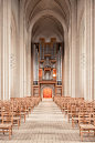 Grundtvig : The Grundtvig church in Copenhagen. Made out of 6 million yellow bricks, it took almost 20 years to complete. Easy to say this is one of the most beautiful churches built in the 1900s. More on www.thibaudpoirier.com