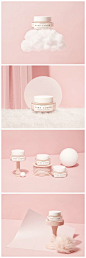 Still life photography by Jurada Studio for Herbivore Botanicals Pink Cloud Moisturizer launch #branding #pink #minimal #beauty #skincare #organic #natural #candyminimal #millennialpink #pastel #minimalism #minimalist