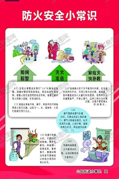 防火安全小常识 【酷图网】安全月,火灾,防火,科普知识,挂图