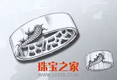 手绘首饰设计样稿欣赏(三) _珠宝设计_珠宝之家@北坤人素材
