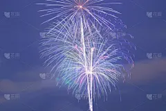 夏天,横滨,日本,传统节日,焰火,贺卡,水平画幅,夜晚,无人,绘画插图