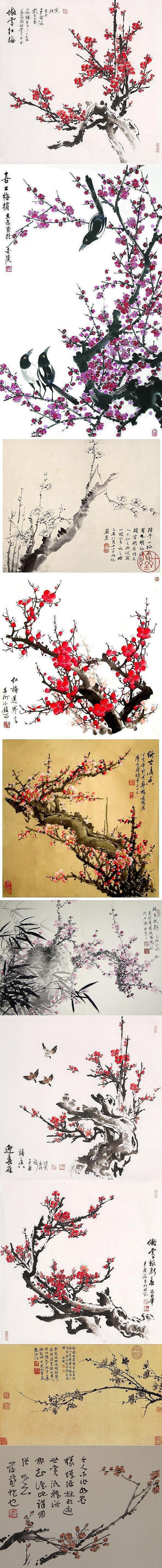  插画手绘 国画  如果我能画得这么好…