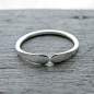 Sterling silver ring simple narrow best friends sterling silver ring - Can You Reach Me. kr179.00, via Etsy.: 