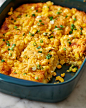 Corn Pudding Is the Easy Side Your Thanksgiving Needs : It's soft and tender on the inside and blanketed with a delicate golden crust.