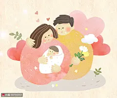 怀念亲人 亲情永久 淡彩水粉 关心关爱插图插画设计PSD ti246a8410 人物插画 情感关怀