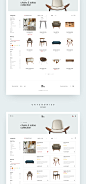 Furniture Site Concept on Behance
