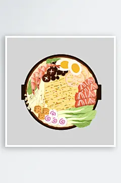 四川重庆自助餐饮火锅美食PNG免抠图