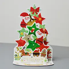 卡小姐台湾购season立体圣诞节3d贺卡这里全是圣诞树创意造型卡片-淘宝网
