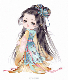 兔兔抱钱采集到汉服