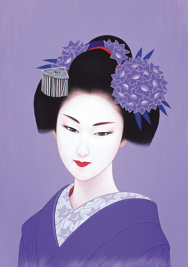 鹤田一郎版画《美人绘》