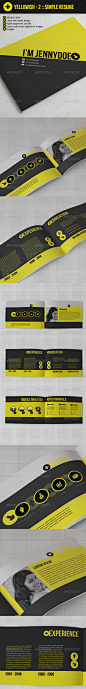 Yellowish 2 : Brochure Style Resume Booklet - Resumes Stationery