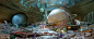 art direction  concept concept art design Game Art ILLUSTRATION  painting   Scifi