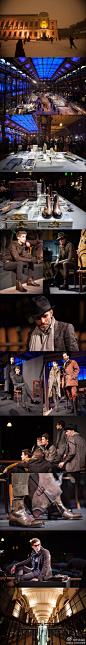【Berluti 2013秋冬男装展示】Berluti品牌男装展示选在巴黎自然历史博物馆举行。当晚突如其来的大雪让巴黎分外妖娆，秀场也变得格外神秘起来。极具复古风味的西装三件套、做旧的麂皮、礼帽……在博物馆诡魅的灯光下散发着独特的吸引力
