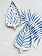 Blue & white