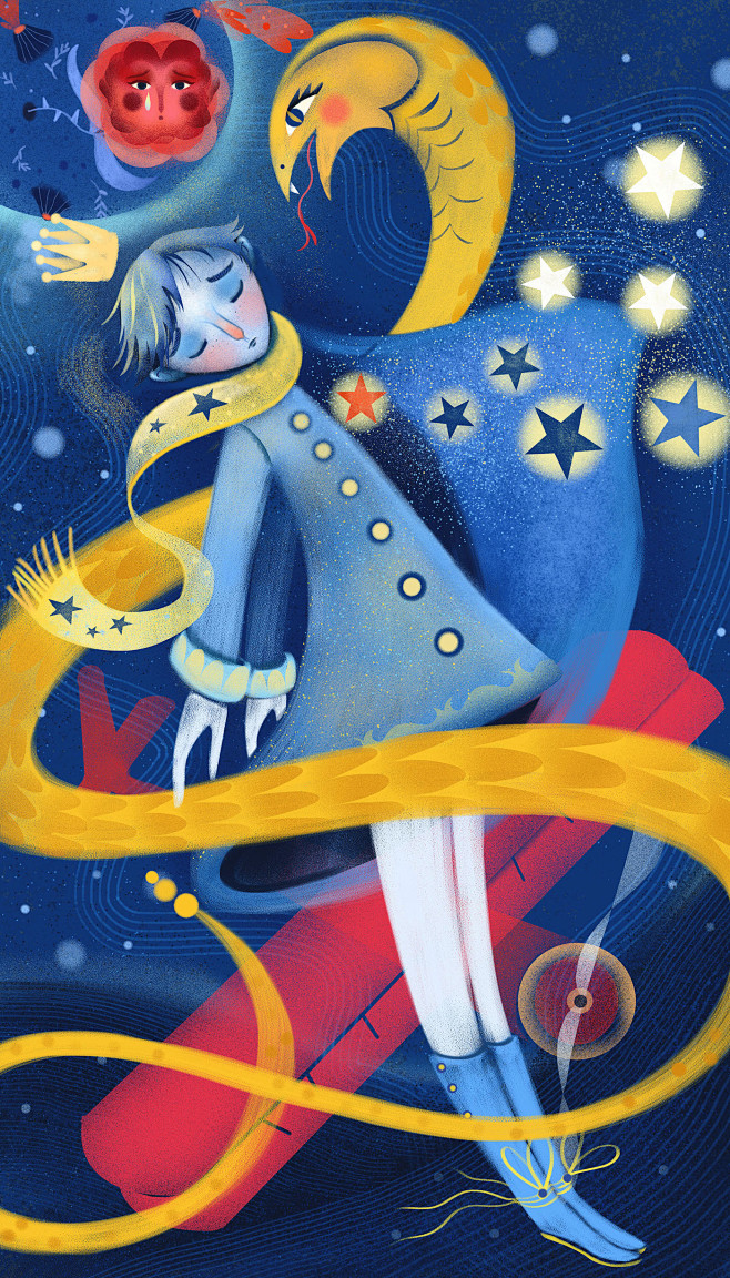 lepetitprincethelittleprincechildrensbookillustration