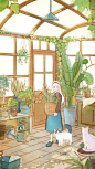 #飞乐鸟分享# 遇见一个人。图 | 插画师chatte ​​​​
