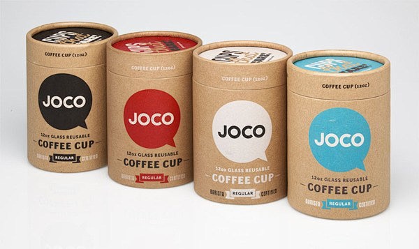 JOCO咖啡杯七色系包装设计
