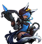 Lyn | Official Hyper Universe Website : This hyper can deal both sustained and burst damage. Her swift movements can help her keep pressure up while dodging enemy attacks, and her mana reserves can be spent on huge, explosive attacks. Raisi