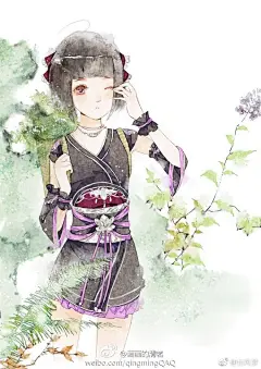 #古风##古风插画##古风绘画##古风美图# 这些水彩古风美人不是灵秀可爱，就是飘逸出尘！果然是将水彩“明亮通透、灵动轻快”的特性表现的淋漓尽致！大爱，来，一起赏画吧~
（@清茗 的作品） ​​​​