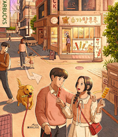 绘月初采集到色彩插画