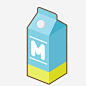 卡通清新风牛奶盒手绘_新图网 https://ixintu.com 卡通牛奶盒 蓝色牛奶盒 卡通手绘 手绘 牛奶盒 牛奶盒手绘 手绘牛奶盒