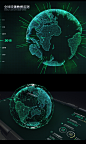 Data visualization large screen -FUI-HUD