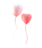 粉色气球漂浮装饰png (6)