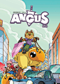 Angus comic book., Regis Donsimoni : Some of the work I did for my comicbook Angus.
Published by Ankama.