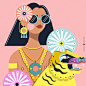 Tigre & Mujer  #illustration #tiger #design #ilustradores #ilustradora #ilustradoramexicana #ilustracion #girly #fashion #ilustragram…