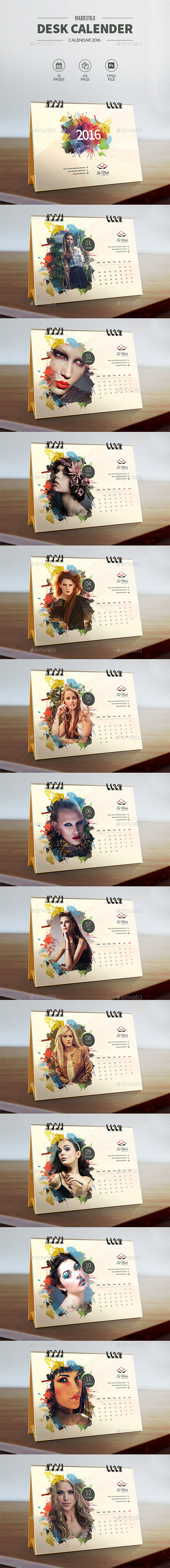 Desk Calendar 2016 -...