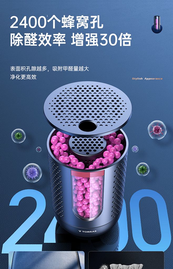 新车除甲醛除异味车内去味竹炭包汽车必备用...