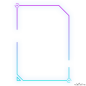 蓝紫色渐变发光现代几何方形科技边框 PNG搜索 png免扣,ppt,扁平,电商,发光,方形,工程,互联网,简约,科技,科技方框,蓝色,蓝紫渐变