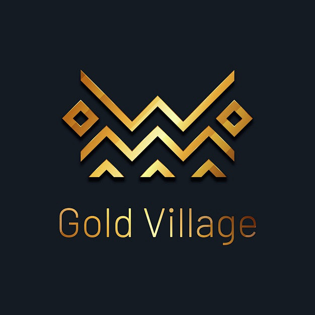 金色抽象线条，logo标志矢量图素材