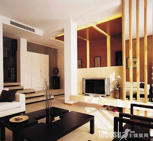 经典的客厅日式风格装修图片