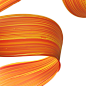 orange color branding  brandidentity VI Telecom brushstroke brush communication