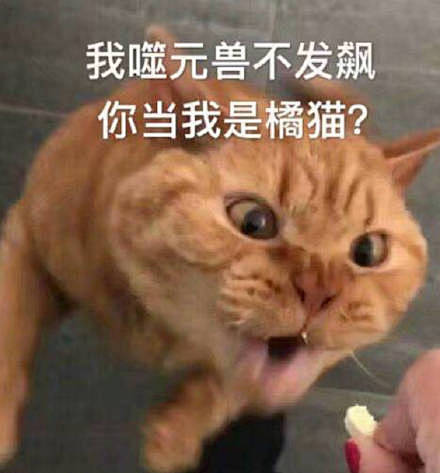 我噬元兽不发飙，你当我是橘猫？