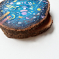 Universe : Painting on wood 