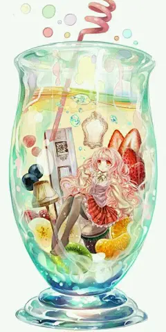 【求图】求把动漫人物装在玻璃瓶里的图_动漫图片吧_百度贴吧