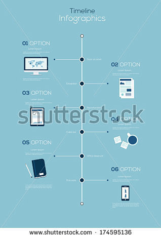 Flat Timeline Infogr...