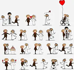 情侣婚纱矢量素材_新图网 https://ixintu.com 情侣素材 婚纱 婚纱矢量 婚纱情侣 矢量素材